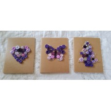 A6 Notebooks  Purple Buttons 