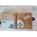 Buy now -pale blue and silver traditional style journal
