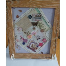 Vintage styled  framed collage -3