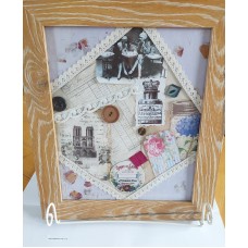 Vintage styled  framed collage -5