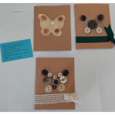 A6 lined notebook with button and butterfly decoration A6 lined notebook with button and butterfly decoration