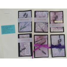 A6 lined notebook with lavender images A6 lined notebook with lavender images