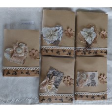  lace clusters  A6 notebook with removable  covers